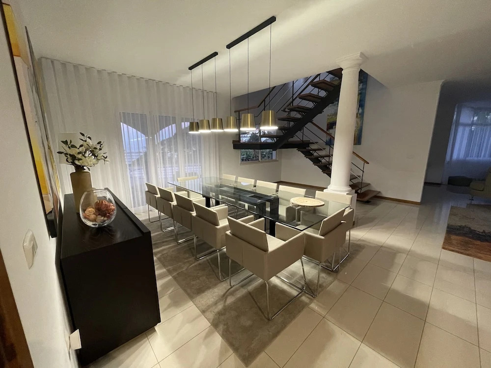 Luxury villa with private heated pool, garden and views of the sea and mountains