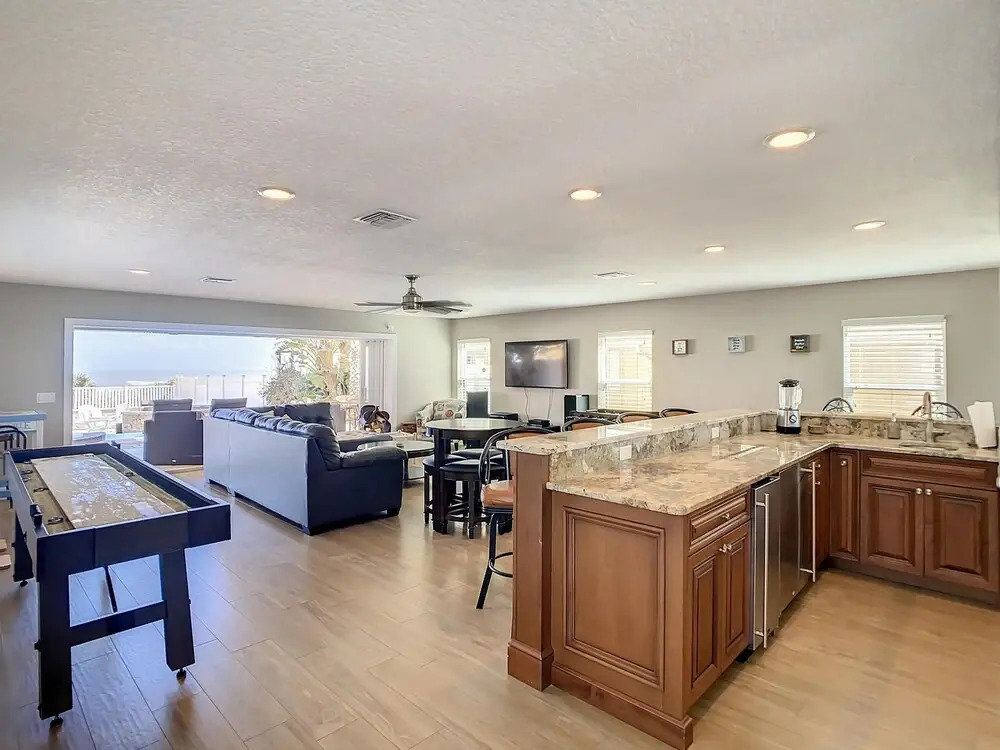 Hip Nautic Luxury Beachfront Beach Home With Pool - Car Free Beach - 4071h