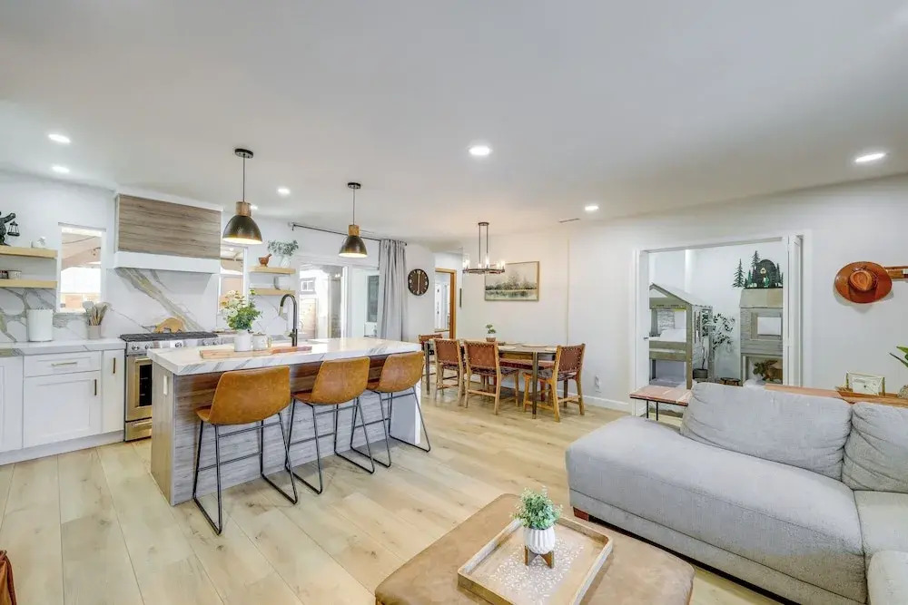 Walk to Big Bear Marina: Modern Home w/ Hot Tub!