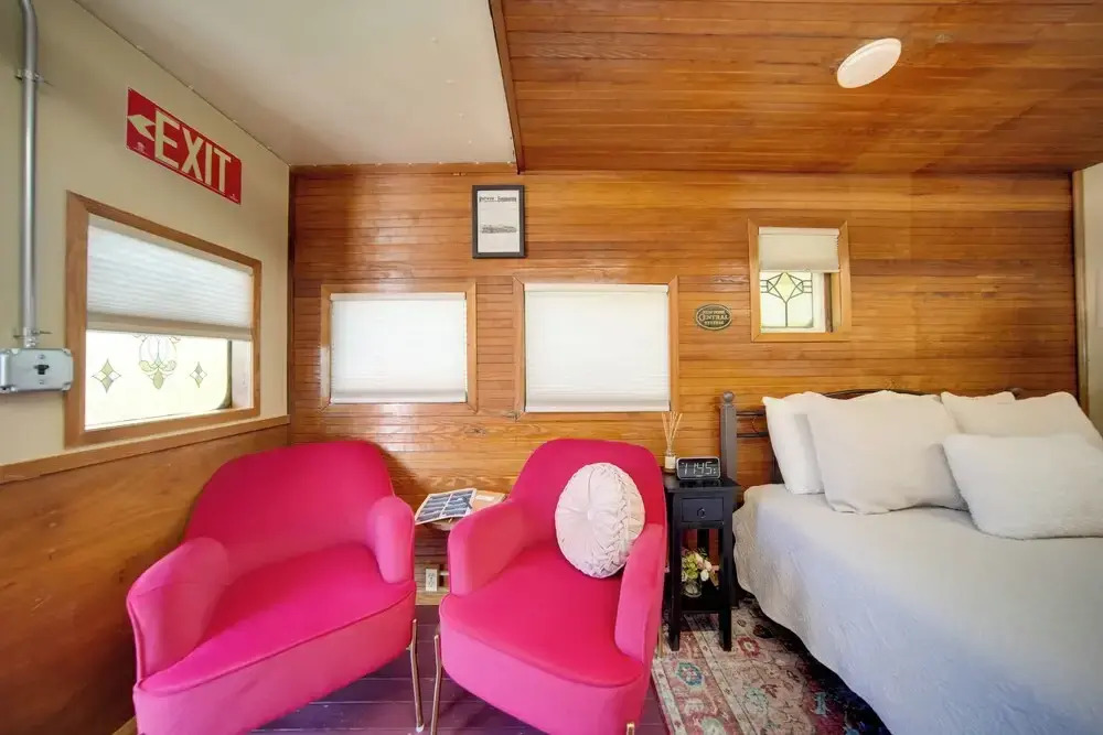 'red NY Central,' Converted Railcar in Dubois!