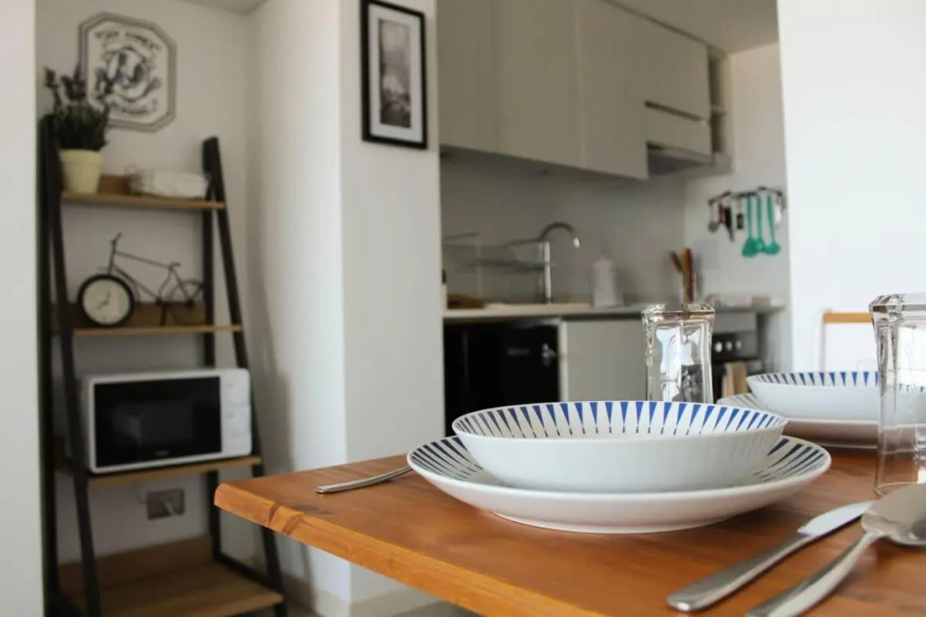 Awesome Functional Studio Apartment Estacionamiento WiFi Terraza Vista al Mar, Servicio HOM