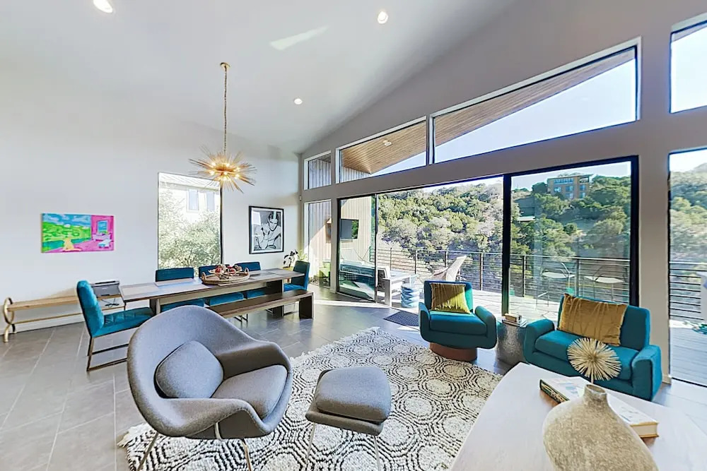 New Listing! Luxe River-view W/ Pool & Spa 3 Bedroom Home