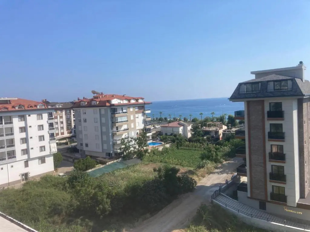 NorthStar LUXURY DUPLEX SEE VIEW 100m BEACH 2 bedrooms, 2 bathrooms, living room sofa 2 terraces, 1 balcony high floor Alanya Kestel