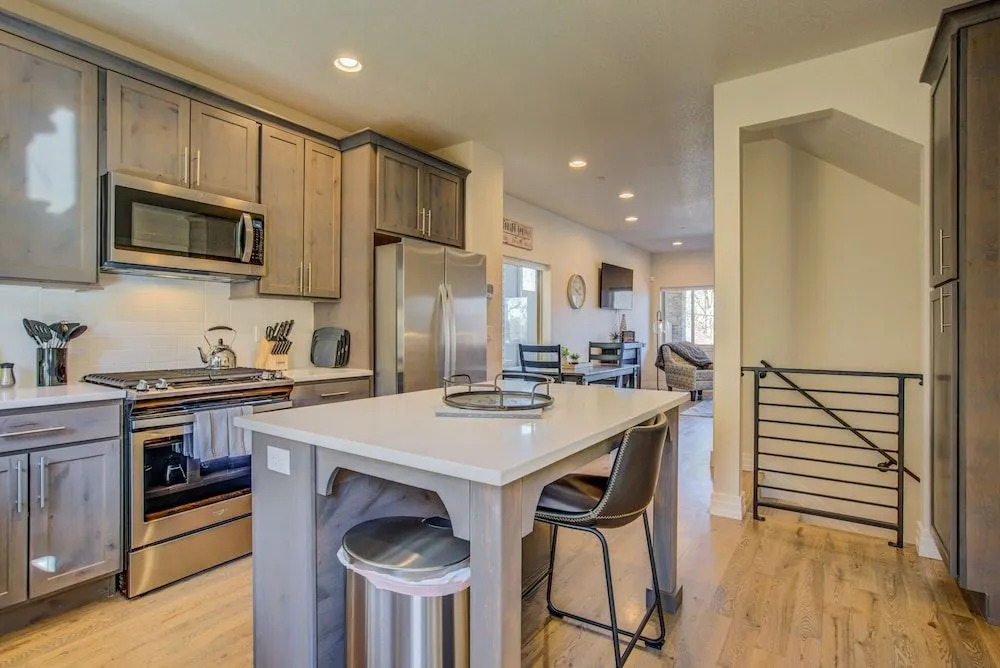 Downtown Skyline Rooftop Patio Modern Townhome