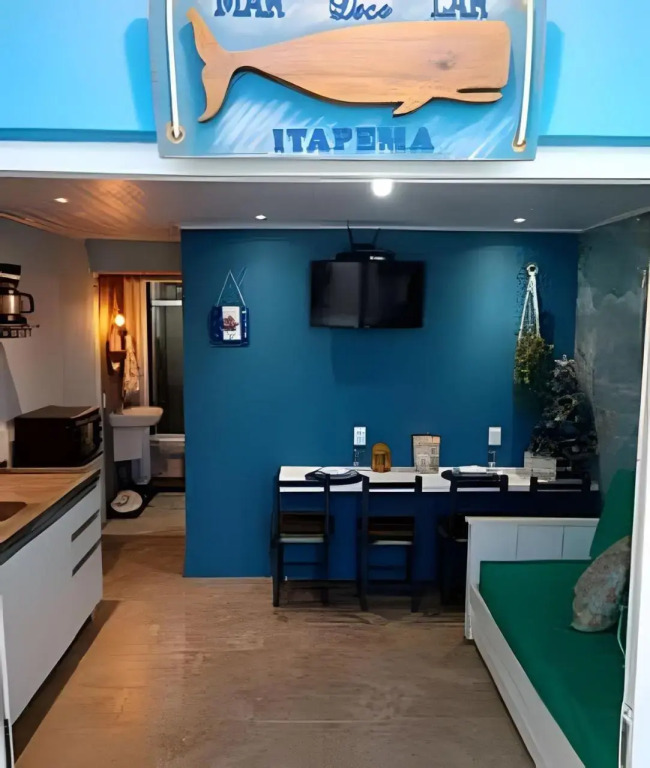 Apto 1 dorm. próximo a praia