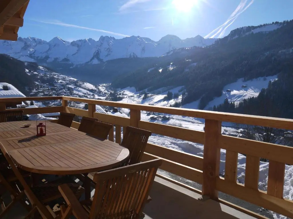 Chalet pour 10 pers. avec vue sur Aravis, animaux admis, parking - FR-1-467-71