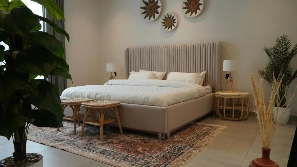 Cozy 3- bedroom unit with an outside seating area