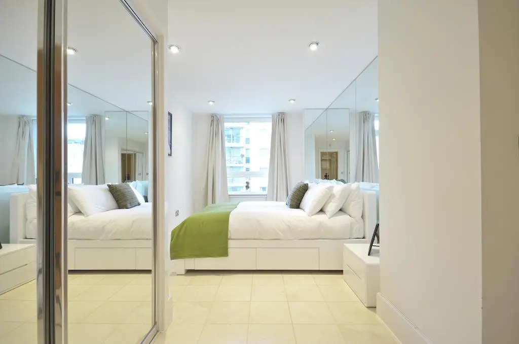 Riverside Apartments by River Thames, in Central London