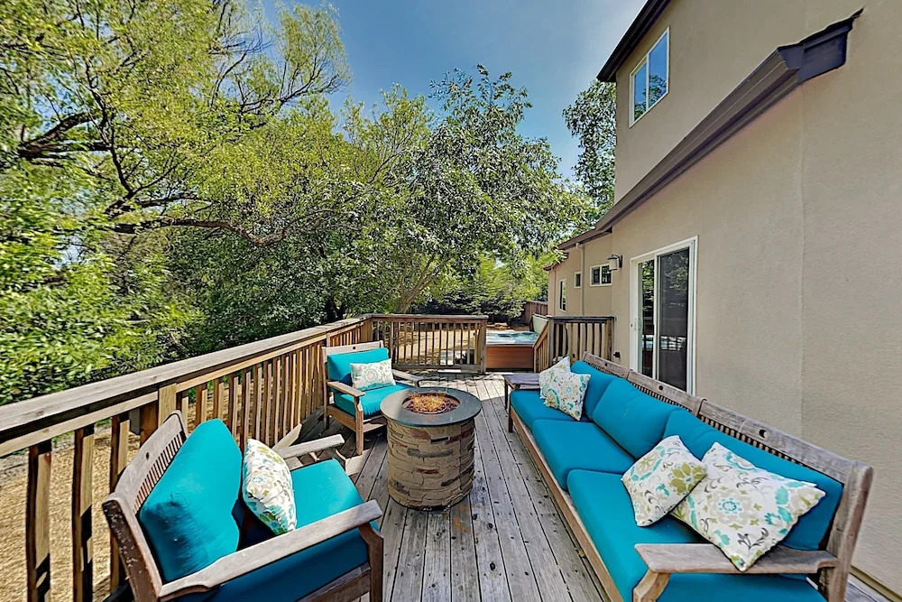Elegant Creek-Side Home w/ Deck & Private Hot Tub home