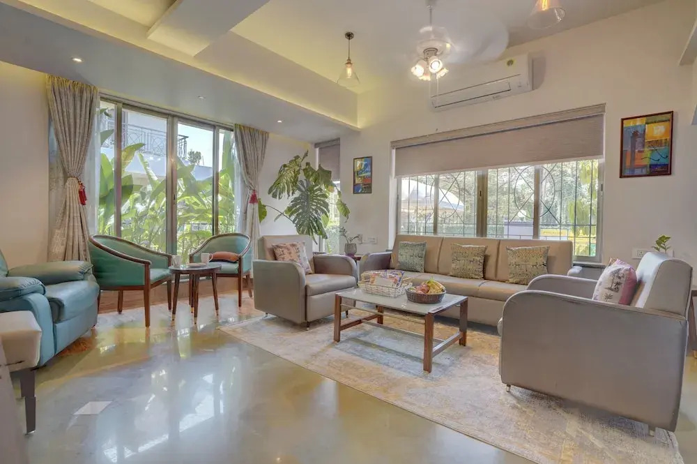 Alaya Stays Adarsh Villa Pet-Friendly 3-BHK With Swimming Pool, Balcony, Bathtub and Scenic Views