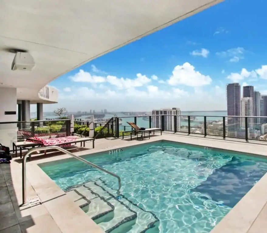 Modern Miami Gem City View Condo Free Parking