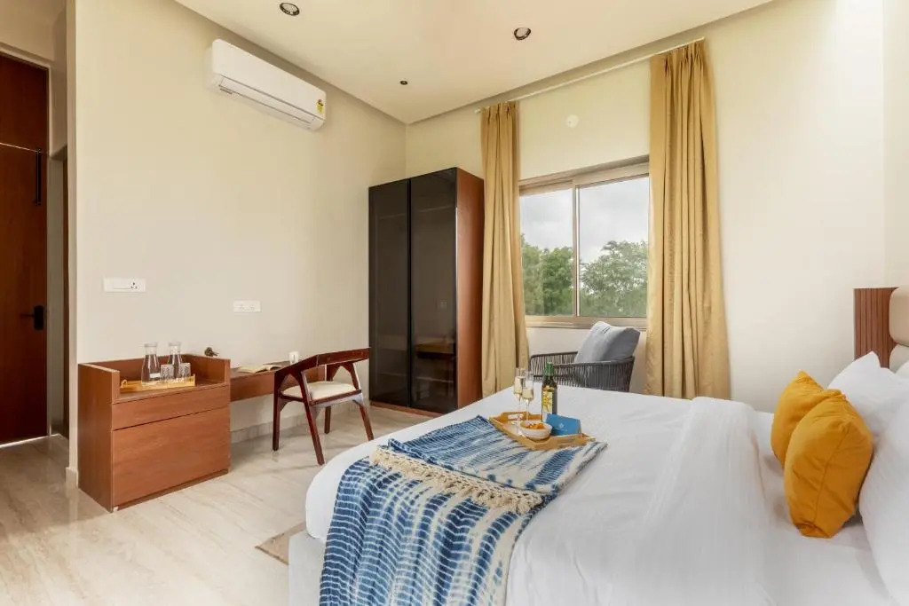 SaffronStays Raaga - luxury 4BR villa with private pool, lawns, gazebos & sweeping Aravalli hill vie