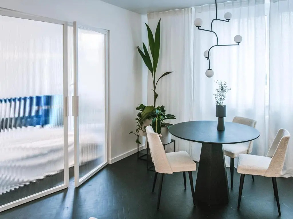 Pastel Blue Silesian Place Apartments