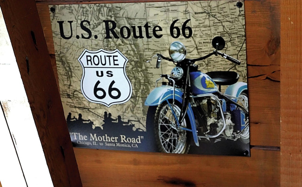 Historic Rail car on route 66