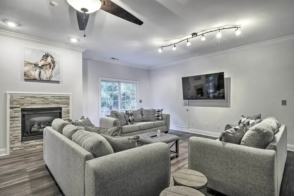 Rustic Pinehurst House w/ Fire Pit & Game Room