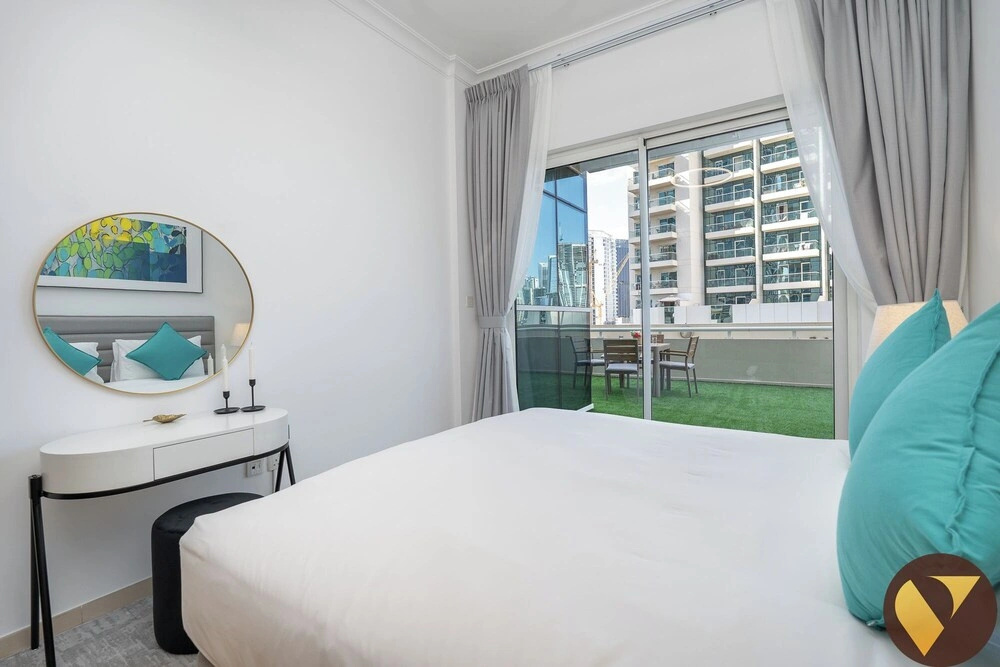 Canal & Partial Burj View Mayfair Tower
