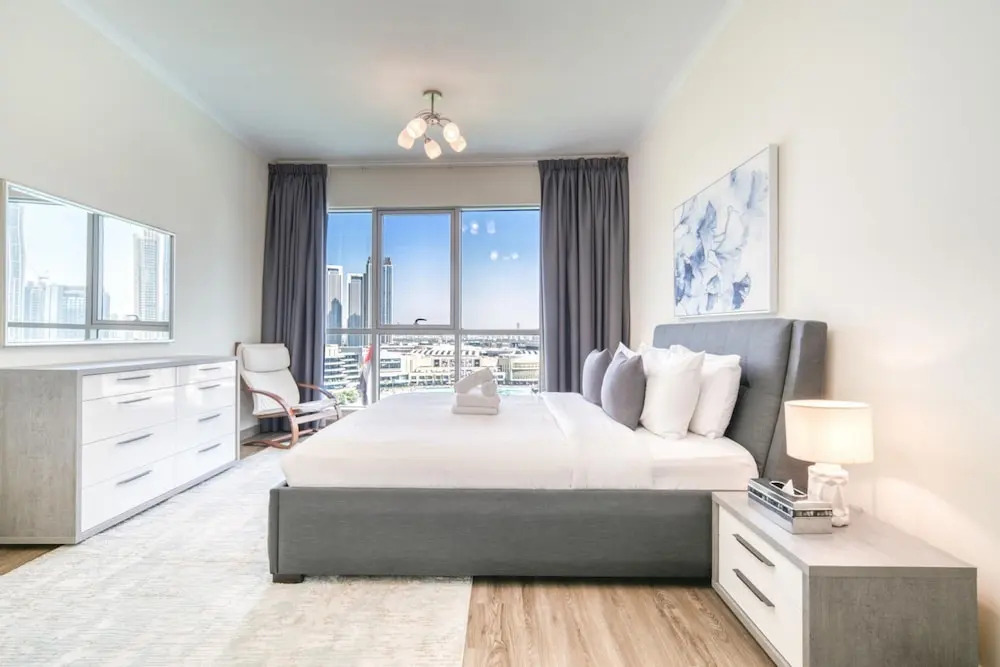 Upscale 2BR w Burj Khalifa Fountain Views