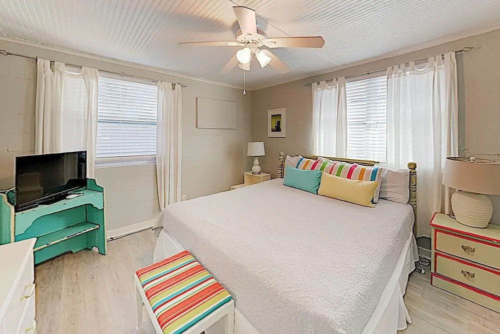 New Listing! Drift Inn: Beachside W/ Porch 4 Bedroom Home