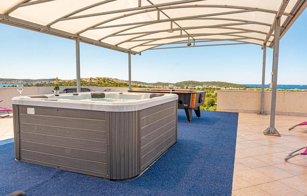 Beautiful Home in Rogoznica with Outdoor Swimming Pool, Hot Tub & 8 Bedrooms