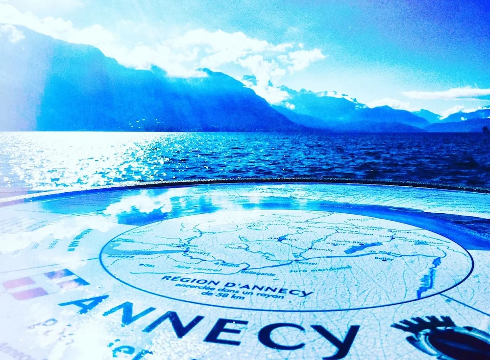 Annecy, A balcony right downtown