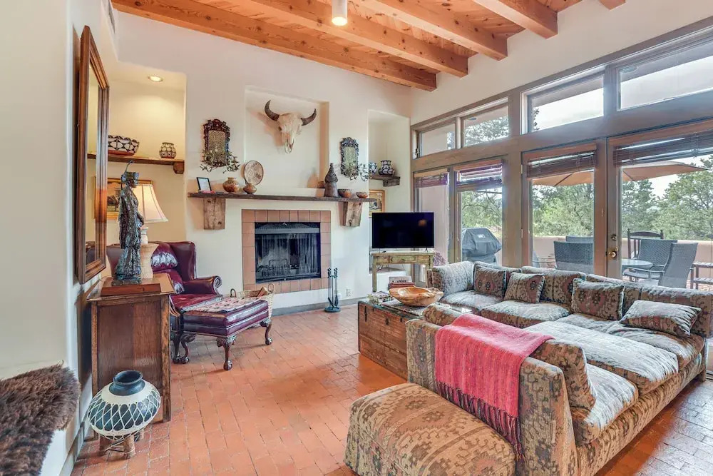 Heated Pool Access! Mtn-View Santa Fe Home, Patio