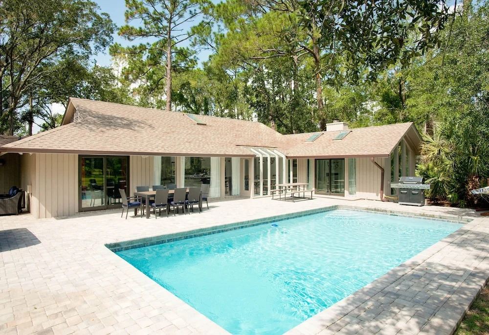 New Listing! All-Suite Sea Pines Stunner W/ Pool Home