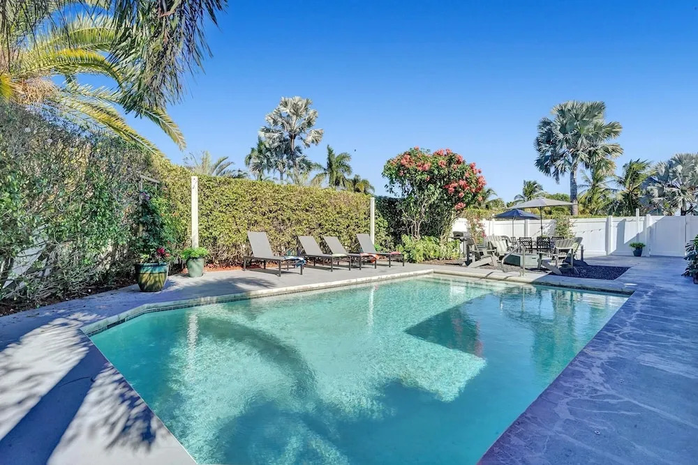 Renovated home wheated pool BBQ