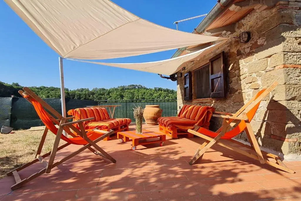 Home Elena private garden Chianti view