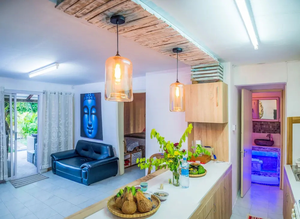 Maison avec piscine, 2 min Super U, à Grand Baie
