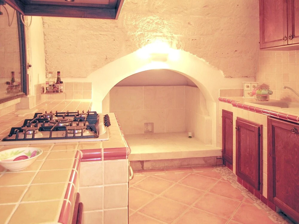 Comfortable House with Fenced Garden - Surano - Fireplace