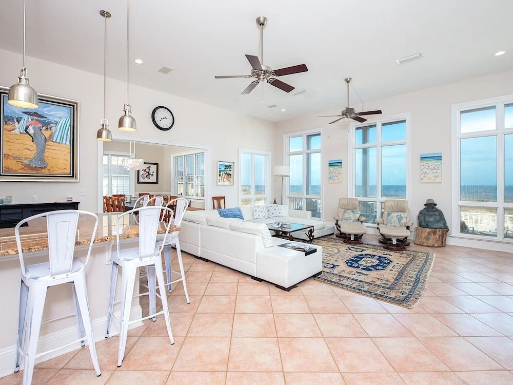 6br Beachfront W/ Huge Decks & Amazing Gulf View 6 Bedroom Home