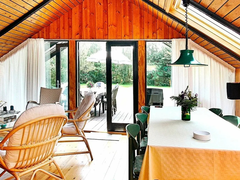 Modern Holiday Home With Roofed Terrace in Væggerløse
