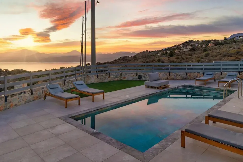 Giannas Panoramic Seaview Twin Villas with pool 1