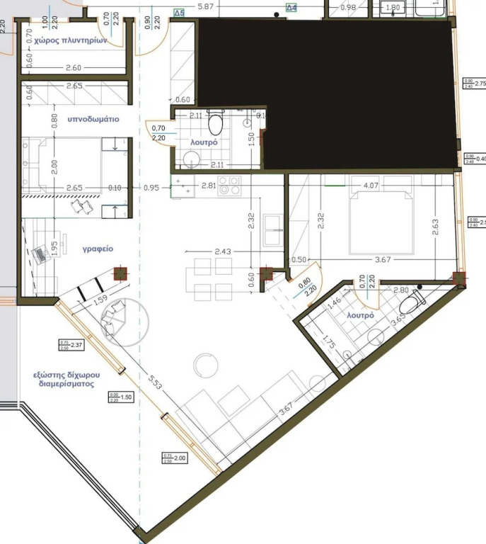 Luxury 80m2 Apartment With Balkony Downtown