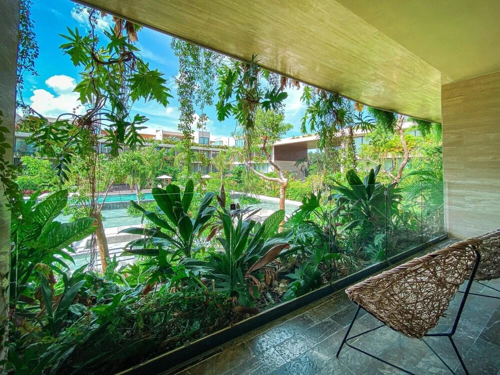 Spacious 2 Bedroom Apartment 10 min From Tulum Ruins Yoga Corner Gym Spa Access Free Shuttle to the Beach Club