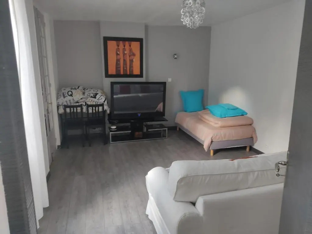 appartement individuelle refais a neuf,ds maison de maître,6 couchages dont un lit kingsize,cuisine avec lave vaisselle,rue privative pour se garer, accessibilité au jardin