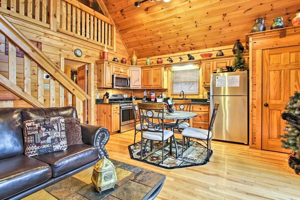 Game Room & Hot Tub! Black Bear Falls Resort Cabin