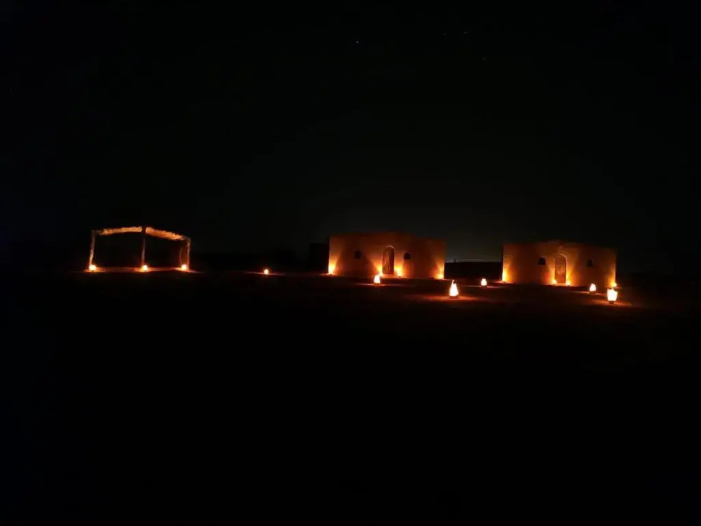 Sahara camp berber under stars