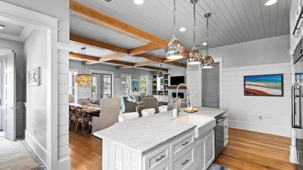 Watersound 4BR w/ Heated Pool, Golf Carts & Bikes - Sleeps 12