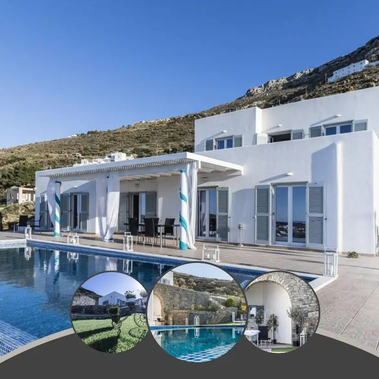 Quality Brand Villas 6BR Magnificent Private Monaco Villa Paros, Large Infinitive Pool, Amazing Views