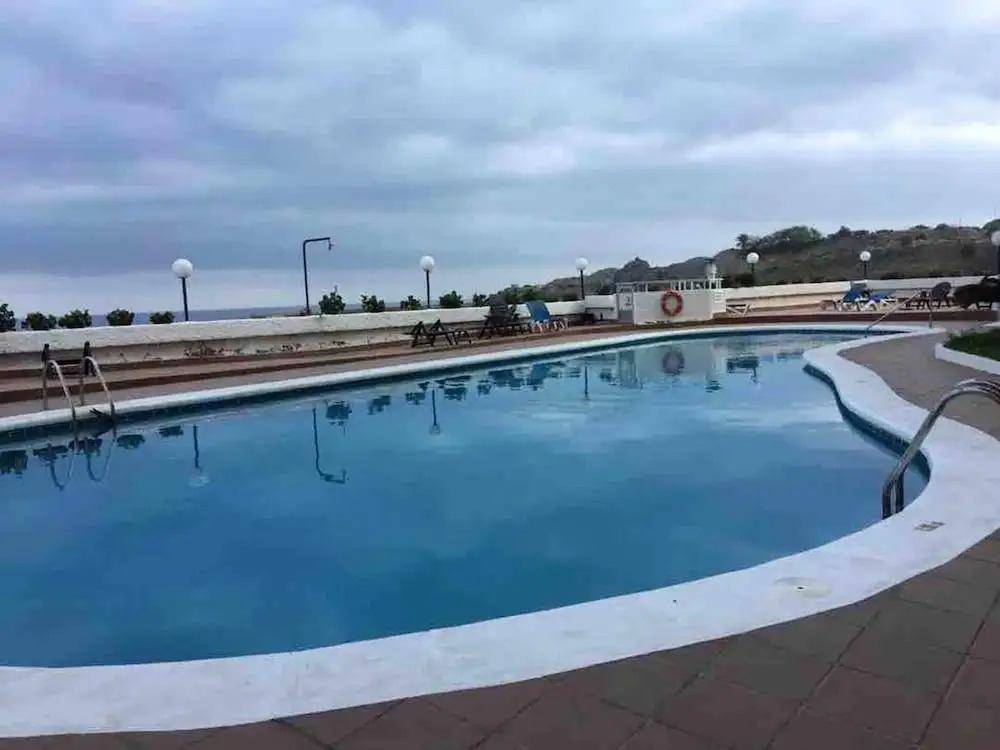 Studio in San Marcos, with Wonderful Sea View, Pool Access, Furnished Balcony - 700 M From the Beach
