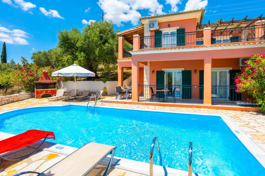 Villa Youla Large Private Pool Walk to Beach Sea Views A C Wifi Car Not Required - 1025