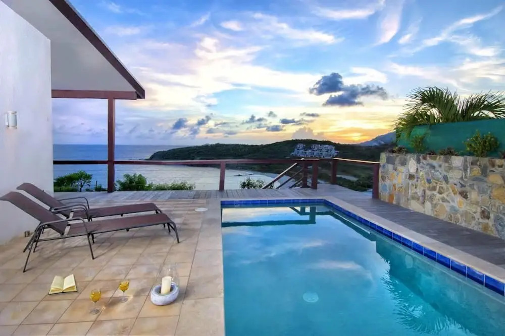 Villa With 3 Bedrooms in Sint Maarten, With Wonderful sea View, Private Pool, Terrace Near the Beach
