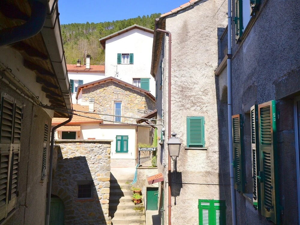 20 km from the 5 Terre, in a small town, 3-room apartment, terrace with view