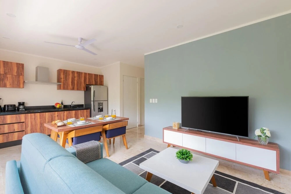 Modern Comfy Apartment in Aldea Zama Amazing Amenities Close to the Beach Rooftop Pool