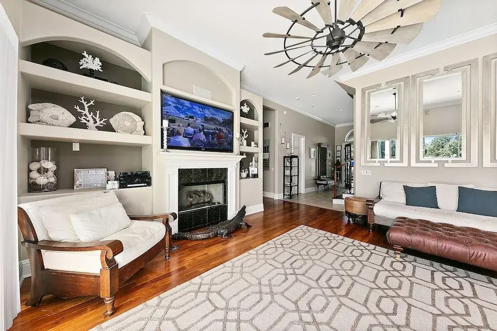 Theater Room Game Room Gym 7 Br home by RedAwning