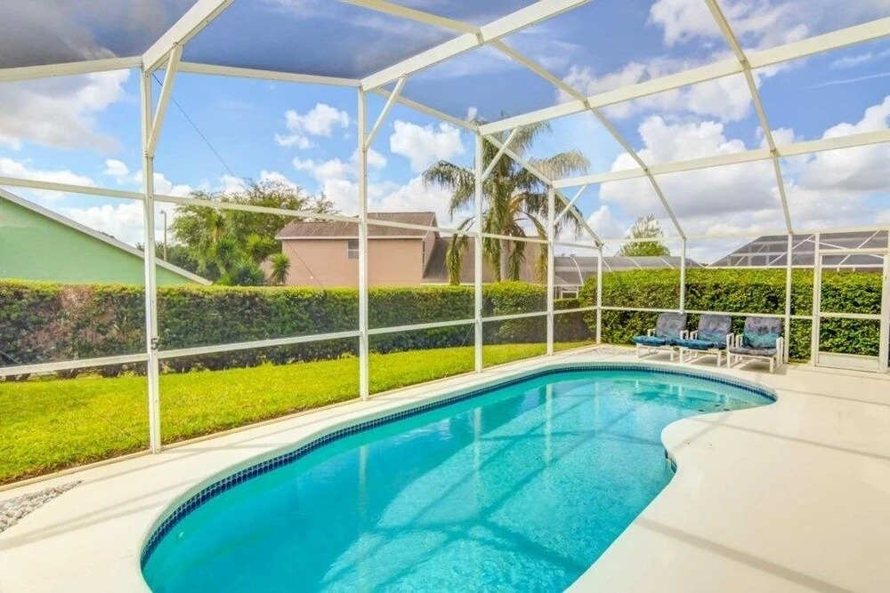 Privacy Pool Area In This Beautiful ! 4 Bedroom Home by RedAwning