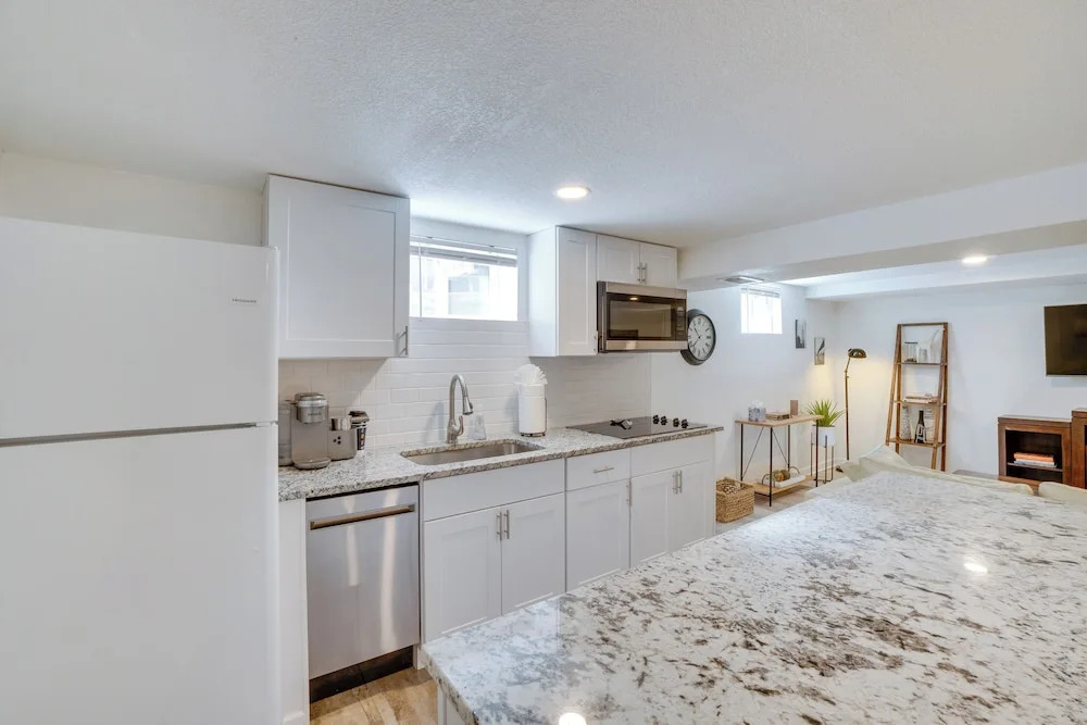 Sleek & Central Centennial Apartment w/ Fireplace!