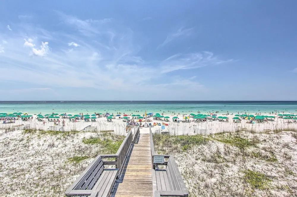 Steps to Sand! Miramar Unit w/ Pool, Tennis & More