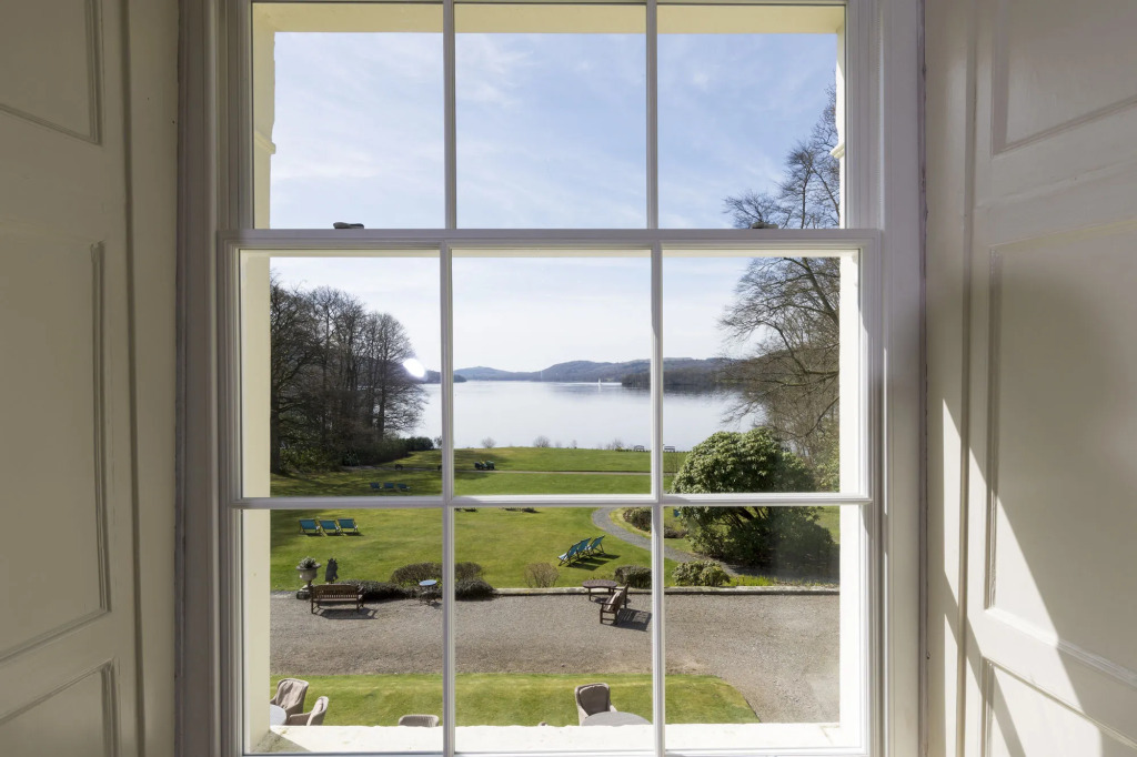 Storrs Hall Hotel on the shore of Lake Windermere